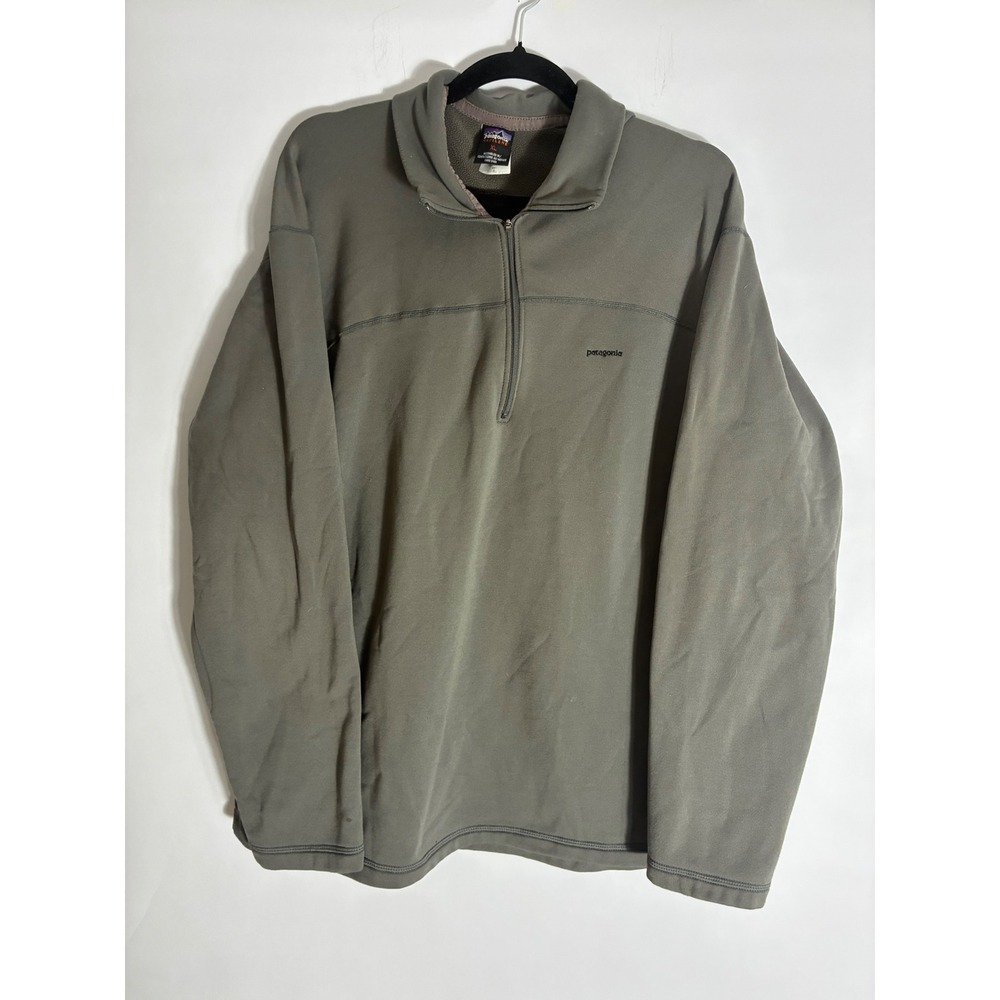 Patagonia Capilene Quarter Zip Fleece Pullover Olive Green Mens XL Gorpcore